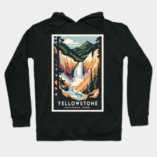 Yellowstone National Park Vintage Poster Hoodie